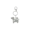 Doggy Metallic Keychain in Grey – Size U – G17