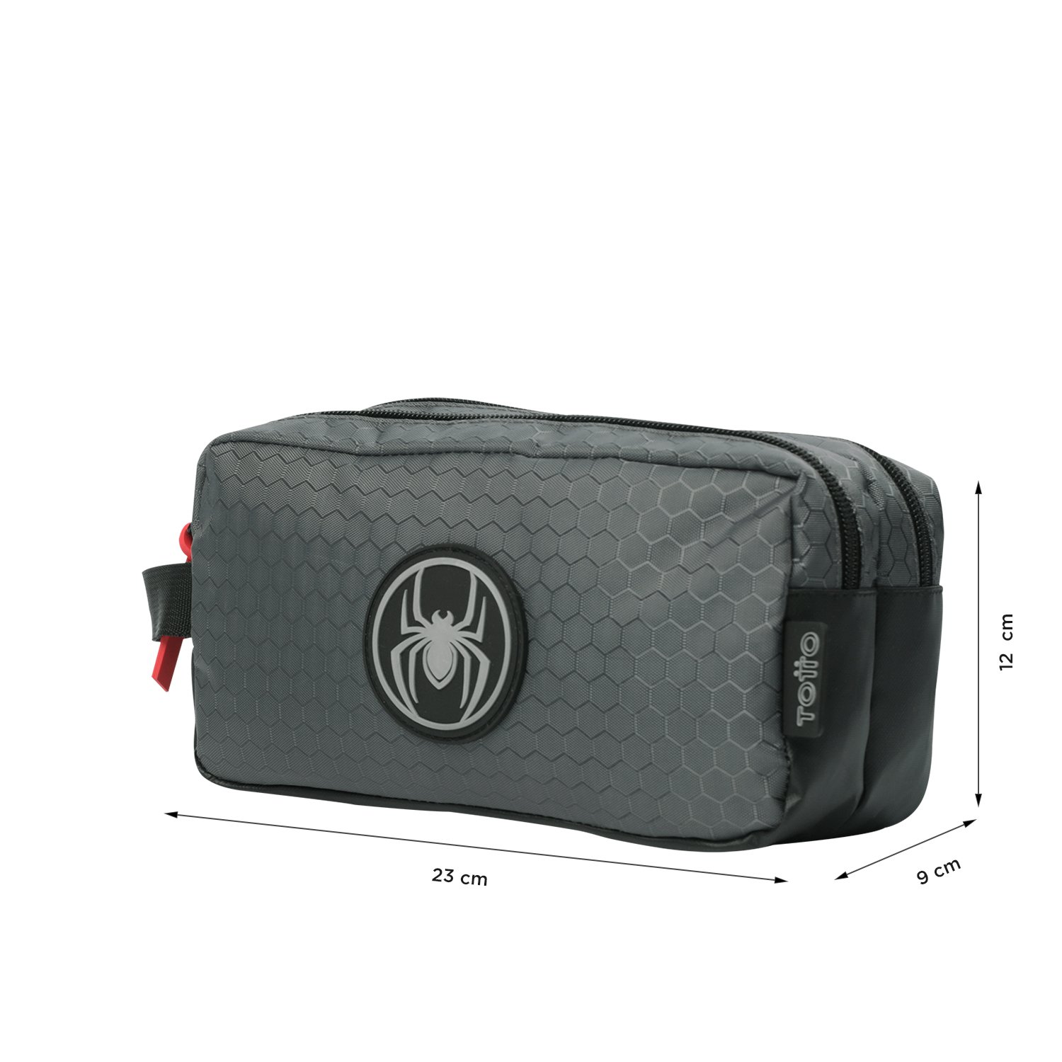 Spiderman Black Pencil Case – Size L - 8C2 - Imagen 2