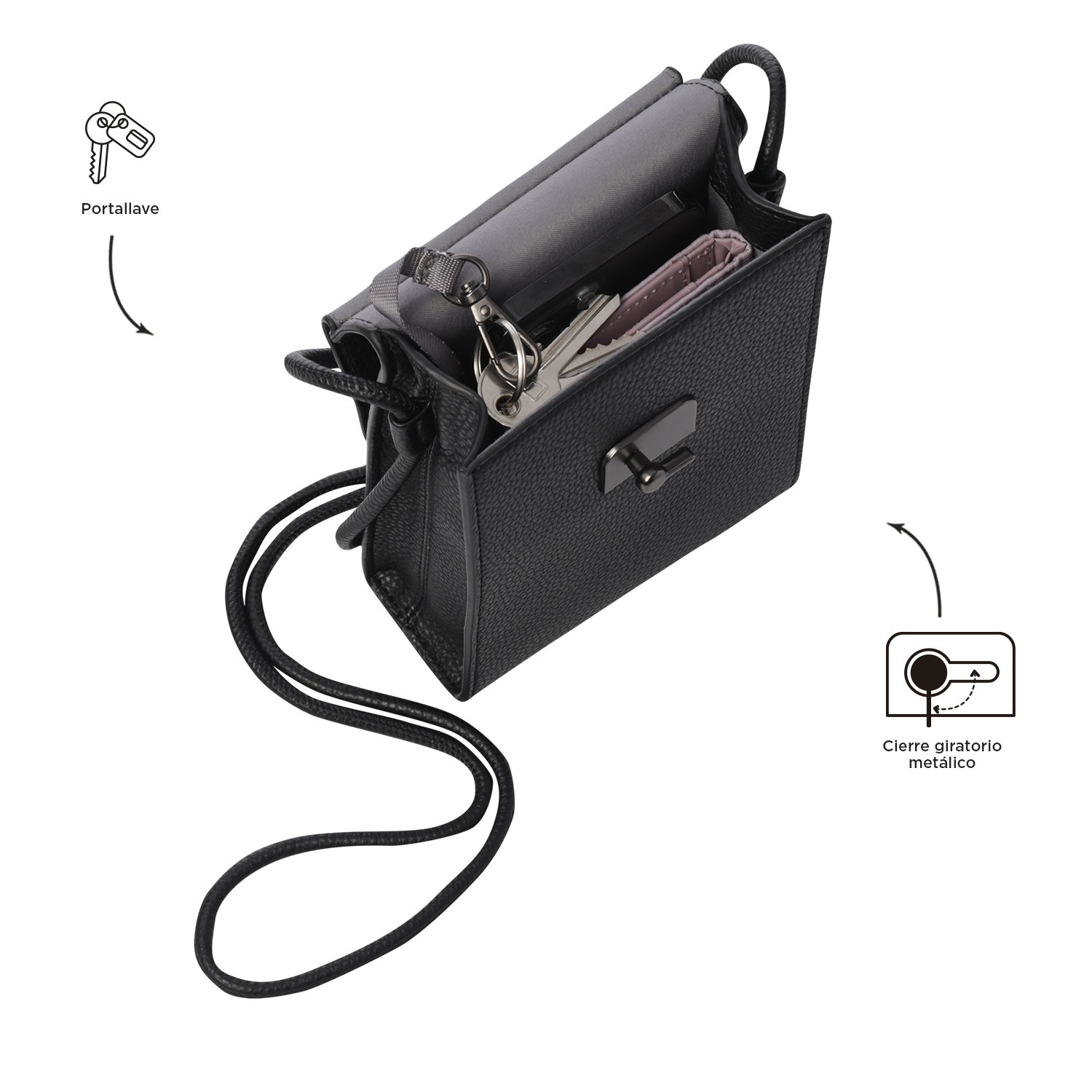 Smooth Women's bag - Size XS – N01 - Imagen 5