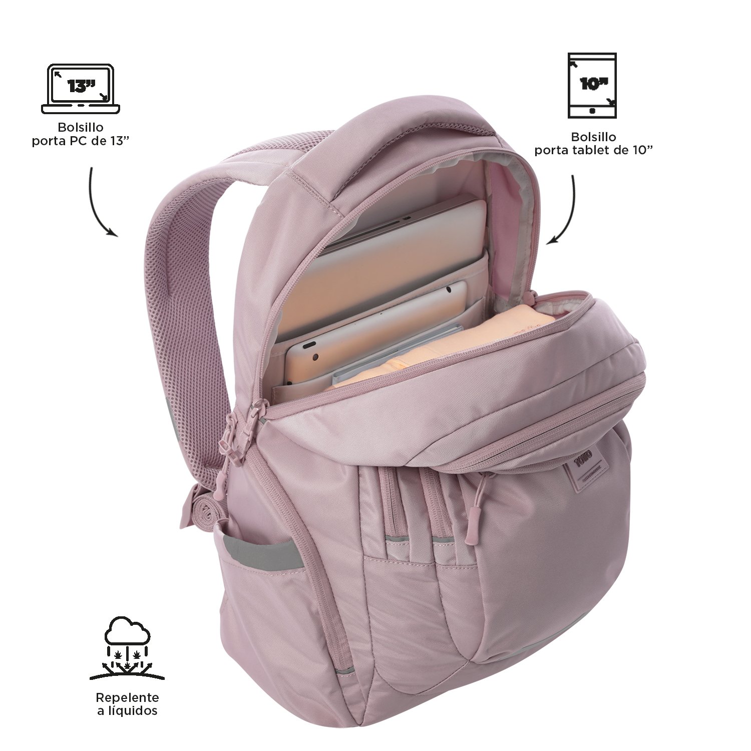 Eufrates University Backpack PC Holder 13" Unisex - Size L – M5E - Imagen 5